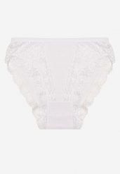 Białe Koronkowe Majtki Figi Hassella. Białe figi damskie Born2be, l, bez wzorów, z bawełny. Za 4.99 zł.