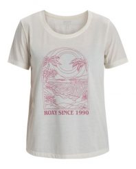 Koszulka z krótkim rękawem dla Kobiety SURFCLASSIC Biały. Białe t-shirty damskie Roxy, m, bez wzorów, z dzianiny, klasyczne, bez kołnierzyka. Za 109.99 zł.