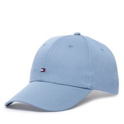 Czapka z daszkiem Tommy Hilfiger. Niebieskie czapki i kapelusze damskie Tommy Hilfiger, bez wzorów. Za 169.99 zł.