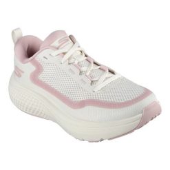 Buty do biegania Skechers Go Run Supersonic Max 172086-NTPK białe. Białe obuwie sportowe damskie bez wzorów, do biegania. Za 517.53 zł.