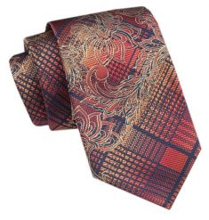 Modny Krawat Męski - Alties - Kolorowy z Mixem Wzorów. Krawaty i muchy Alties, bez wzorów, z tkaniny, eleganckie. Za 49.00 zł.