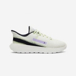 Buty sportowe damskie Decathlon KLNJ Be Fresh. Niebieskie obuwie sportowe damskie Decathlon, bez wzorów, z materiału, trekkingowe. Za 89.99 zł.