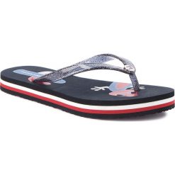 Japonki TOMMY HILFIGER - Playful Print Beach Sandal FW0FW03406 Midnight 403. Klapki damskie marki Tommy Hilfiger. Za 129.00 zł.