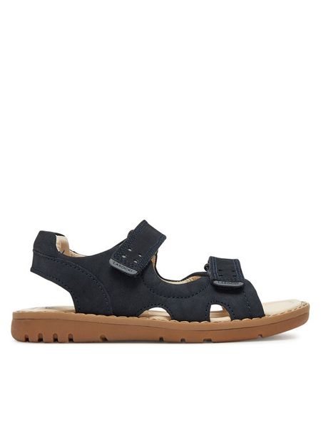 Lasocki Kids Sandały EASY CI12-2705-21 Granatowy. Niebieskie sandały chłopięce Lasocki Kids, z nubiku, bez zapięcia. Za 119.99 zł.