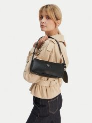 Guess Torebka Isobel Mini HWBG99 32720 Czarny. Czarne torebki do ręki damskie Guess, z aplikacjami, ze skóry, bez dodatków. Za 304.99 zł.