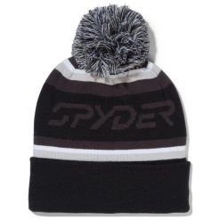 Czapka Spyder Icebox Hat z frędzlami. Czarne czapki i kapelusze męskie Spyder, na zimę, bez wzorów, sportowe. Za 195.00 zł.