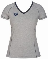 Arena KOSZULKA DAMSKA TL S/S TEE 1D33652 SZARA rozmiar XXS/34. Szare t-shirty damskie Arena, s, bez wzorów, bez kołnierzyka. Za 43.11 zł.