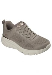Buty SKECHERS BOBS ARCH FIT ELEV8 Beżowy. Brązowe obuwie sportowe damskie Skechers, bez wzorów, z materiału, na fitness i siłownię. Za 284.99 zł.