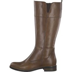 Tamaris kozaki damskie 36 brązowy. Brązowe kozaki damskie Tamaris, ze skóry, bez obcasa. W wyprzedaży za 398.00 zł.