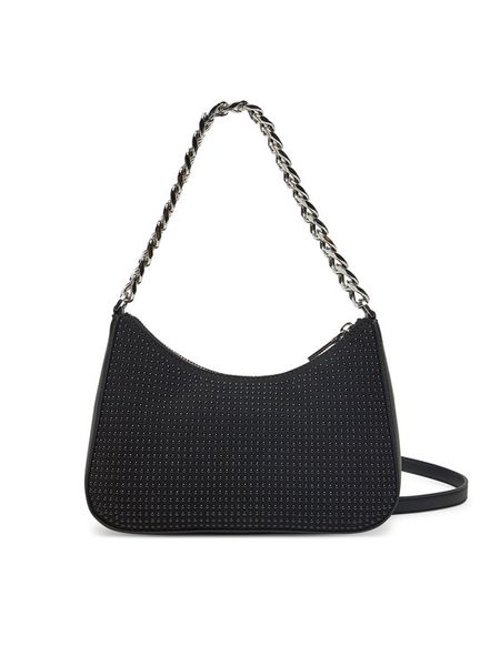 DKNY Torebka R44EMI10 Czarny. Czarne listonoszki damskie DKNY, bez wzorów, z materiału, bez dodatków. Za 399.99 zł.