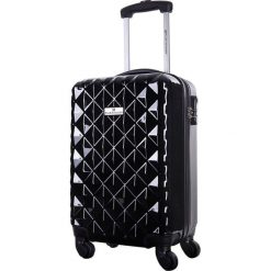 Walizka w kolorze czarnym - 36 l. Walizki męskie Platinium, z materiału. W wyprzedaży za 179.95 zł.