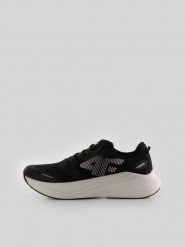 4F Buty do biegania FLOWRUN damskie - czarne 40. Czarne obuwie sportowe damskie 4f, bez wzorów, z gumy, do biegania. Za 349.99 zł.