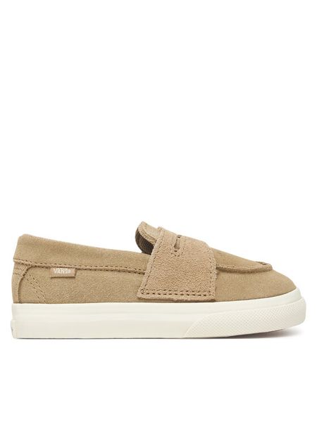 Vans Mokasyny Loafer 53 VN000Z5RD7E1 Beżowy. Brązowe półbuty chłopięce Vans, bez wzorów, bez zapięcia. Za 169.99 zł.