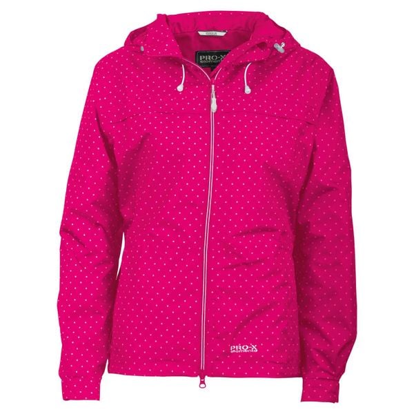 Damska kurtka funkcjonalna Pro-X Elements Lucie. Czerwone kurtki damskie PRO-X ELEMENTS, bez wzorów, z materiału, bez kaptura. Za 411.50 zł.
