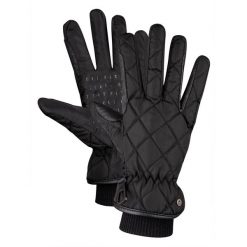 Rękawice jeździeckie ELT Diamond Winter. Czarne rękawiczki dziecięce ELT, bez wzorów. Za 189.50 zł.
