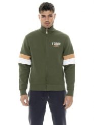 Bluza męska Leone 1947 Apparel Color Block ze stójką i zamkiem na zimę z logo. Zielone bluzy męskie LEONE 1947 APPAREL, na zimę, m, bez wzorów, z bawełny, bez kaptura. Za 126.26 zł.