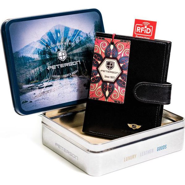 Peterson Klasyczny portfel męski z sekcją na karty Peterson NoSize. Portfele męskie Peterson, bez wzorów. Za 185.42 zł.
