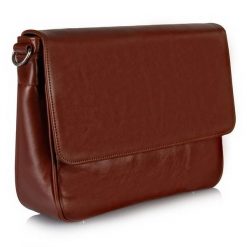 Torba męska Tizano TM17 ruda skóra naturalna. Brązowe torby na laptopa męskie TIZANO, bez wzorów, z materiału. Za 355.99 zł.