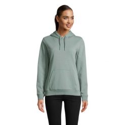 Bluza damska z kapturem Sol's Nicholas. Zielone bluzy damskie SOL'S, m, bez wzorów, z bawełny, z kapturem. Za 147.50 zł.