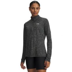 T-shirt damski z długim rękawem Under Armour Tech. Szare t-shirty damskie Under Armour, s, bez wzorów, z materiału, sportowe, bez kołnierzyka. Za 222.00 zł.