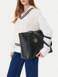 Beverly Hills Polo Club Torebka CEO-BHPC-L-007-08 Czarny. Czarne torebki do ręki damskie Beverly Hills Polo Club, bez wzorów, ze skóry, bez dodatków. Za 229.99 zł.