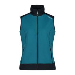 Damska kurtka bez rękawów z kapturem CMP. Niebieskie kurtki damskie CMP, s, bez wzorów, z kapturem. Za 403.50 zł.