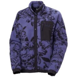 Sweter damski Helly Hansen Imperial Printed Pile Snap. Fioletowe swetry damskie Helly Hansen, na jesień, l, bez wzorów, z materiału, bez kołnierzyka, bez ramiączek, bez kaptura. Za 586.30 zł.