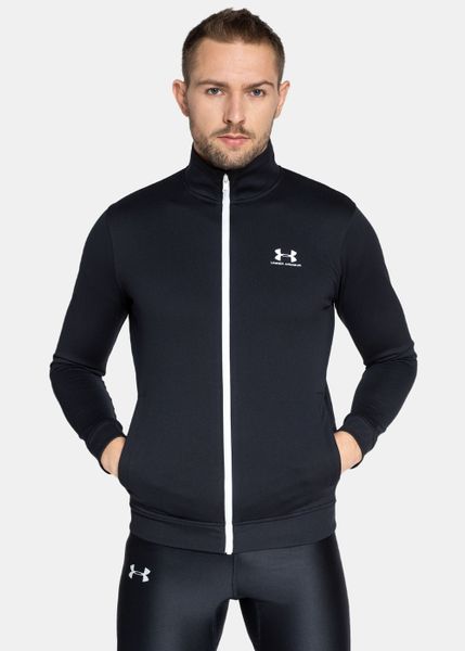 Bluza męska Under Armour Sportstyle Tricot Jacket (1329293-002). Czarne bluzy męskie Under Armour, m, bez wzorów, bez kaptura. W wyprzedaży za 181.99 zł.