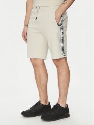 Guess Szorty sportowe Z2YD02 K6ZS1 Écru Regular Fit. Krótkie spodenki sportowe męskie Guess, l, z aplikacjami, z bawełny. Za 199.99 zł.