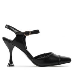 Czółenka Jenny Fairy. Czarne czółenka damskie Jenny Fairy, bez wzorów, bez obcasa, bez zapięcia. Za 149.99 zł.