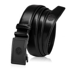 Skórzany pasek męski BETLEWSKI Czarny 135. Czarne paski damskie Betlewski, bez wzorów, ze skóry. Za 79.00 zł.