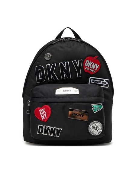 DKNY Plecak R52KEK28 Czarny. Czarne plecaki damskie DKNY, bez wzorów, z materiału. Za 499.99 zł.