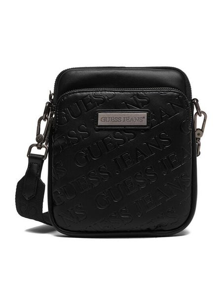 Guess Jeans Saszetka CWBEO-GUESS-B-003-09 Czarny. Czarne saszetki męskie Guess Jeans, z jeansu. Za 126.99 zł.