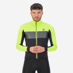 Kurtka rowerowa męska Rogelli Attq, mocno ocieplana. Czarne kurtki sportowe męskie Rogelli, na zimę, m, bez wzorów, rowerowe. Za 378.00 zł.