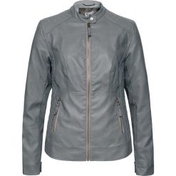 Kurtka ze sztucznej skóry bonprix dymny szary. Szare kurtki damskie bonprix, ze skóry. Za 149.99 zł.