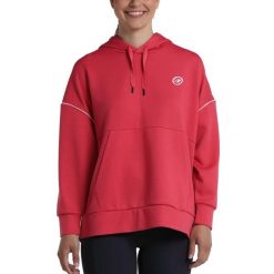 Bluza damska Bullpadel Eluis. Czerwone bluzy damskie bullpadel, bez wzorów, bez kaptura. W wyprzedaży za 138.30 zł.