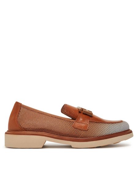 Hispanitas Loafersy BHV254072 Brązowy. Brązowe mokasyny damskie Hispanitas, z materiału. Za 339.99 zł.