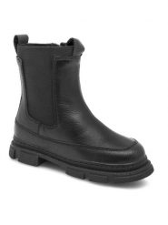 Lasocki Kids Botki NO-PURE-01(II)DZ Czarny. Czarne botki dziewczęce Lasocki Kids, z materiału, bez zapięcia. Za 179.99 zł.