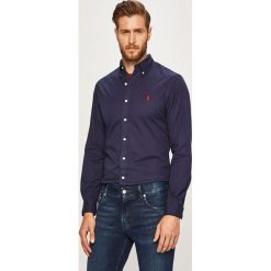 Polo Ralph Lauren - Koszula. Niebieskie koszule męskie Polo Ralph Lauren, l, bez wzorów, z bawełny, bez kołnierzyka, bez ramiączek. W wyprzedaży za 329.90 zł.