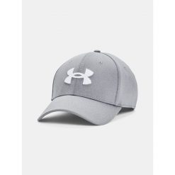 Czapka Z Daszkiem Męska Under Armour Sportowa Z Logo Blitzing. Szare czapki i kapelusze męskie Under Armour, na zimę, bez wzorów, sportowe. W wyprzedaży za 63.39 zł.