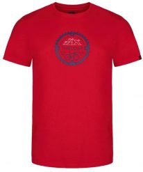 T-shirt męski Loap Alger Red. Czerwone t-shirty męskie Scarpa, na jesień, m, z aplikacjami, z bawełny, klasyczne, bez kołnierzyka. Za 59.32 zł.