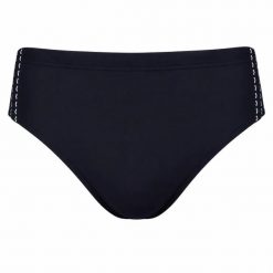 Kąpielówki męskie na basen slipy pływackie treningowe Arena Rising Sun. Czarne kąpielówki męskie Arena, l, bez wzorów, z elastanu, na fitness i siłownię. Za 51.98 zł.