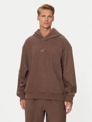 Adidas Bluza Elevated ALL SZN Terry Loop IY6578 Brązowy Loose Fit. Brązowe bluzy męskie Adidas, l, bez wzorów, z bawełny, bez kaptura. Za 239.99 zł.