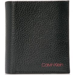 Calvin Klein - Portfel skórzany. Czarne portfele męskie marki Calvin Klein, z materiału. W wyprzedaży za 219.90 zł.