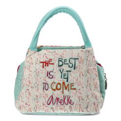 Morska Śniadaniówka Anekke Stylowa Damska Torba Na Lunch. Niebieskie torebki do ręki damskie Anekke, bez wzorów, z materiału, eleganckie, bez dodatków. Za 79.99 zł.