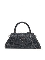 Guess Torebka HWXM95 28780 Czarny. Czarne torebki do ręki damskie Guess, z aplikacjami, z materiału, bez dodatków. Za 409.99 zł.