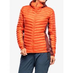 Kurtka ocieplana damska Rab Cirrus Flex 2.0 Hoody. Brązowe kurtki sportowe damskie RAB, bez wzorów, bez kaptura, trekkingowe. Za 546.38 zł.
