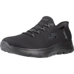 Buty SKECHERS SLIP-INS SUMMITS - DIAMOND DREAM Czarny. Czarne obuwie sportowe damskie Skechers, bez wzorów, z materiału, trekkingowe, Skechers Sport. W wyprzedaży za 297.00 zł.