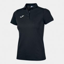 Koszulka polo do tenisa damska Joma Hobby. Czarne koszulki sportowe damskie Joma, l, bez wzorów, bez kołnierzyka, bez ramiączek, do piłki nożnej. Za 101.99 zł.