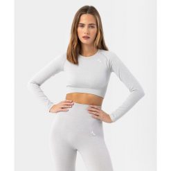 Bezszwowy longsleeve dla kobiet na fitness Carpatree Blaze. Szare obuwie sportowe damskie Carpatree, bez wzorów, na fitness i siłownię. W wyprzedaży za 127.49 zł.
